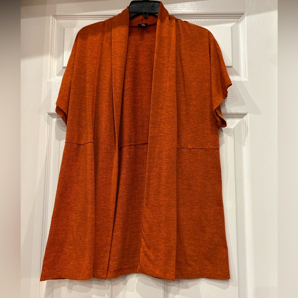 rafaella Cardigan short sleeve size L great Fall Color